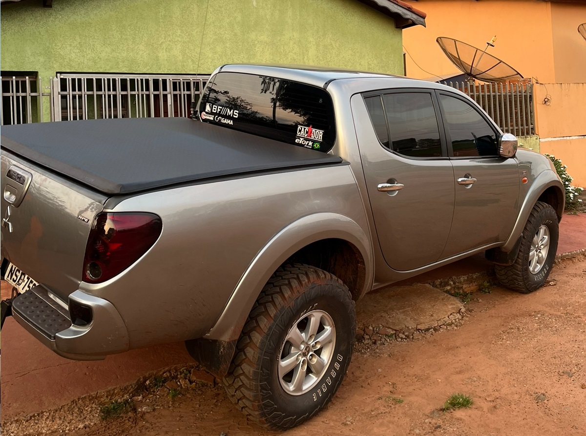 Caminhonete Mitsubishi/L200 Triton do mentor da organização criminosa - Foto: Polícia Civil/Divulgação